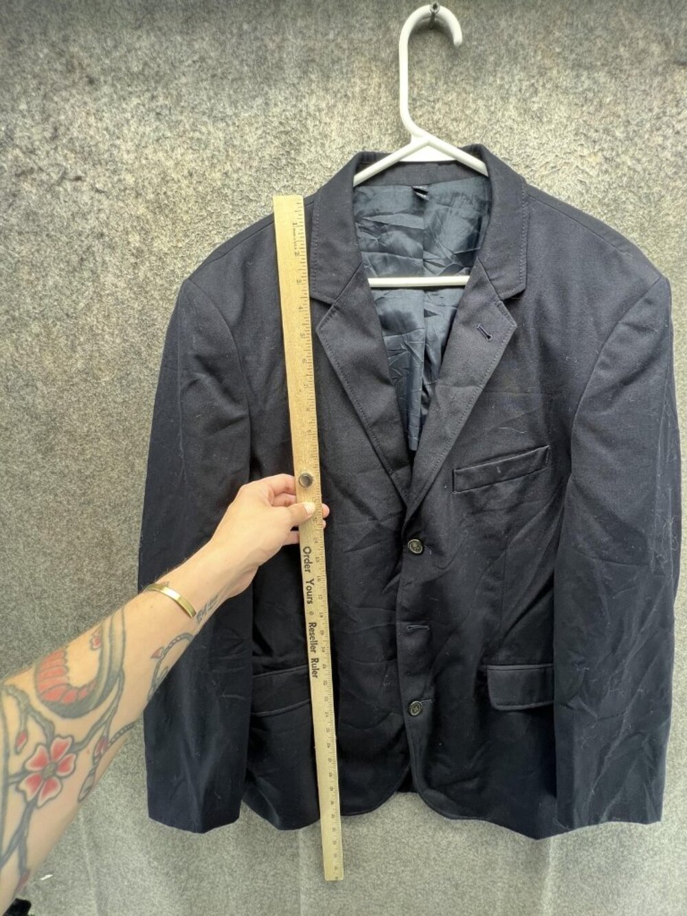 J.Crew Blazer Mens 44R Blue Two Button Sport Coat Jacket Casual Work Business - Picture 2 of 13